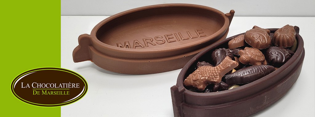 Barque en chocolat