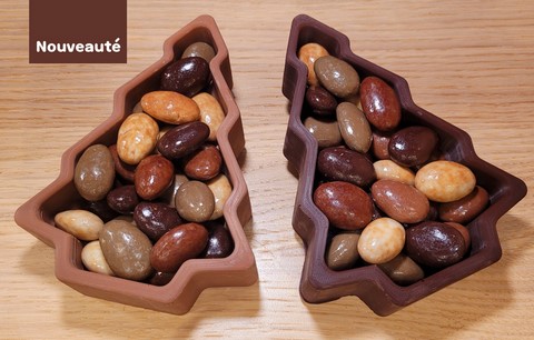 Sapin de noel en chocolat